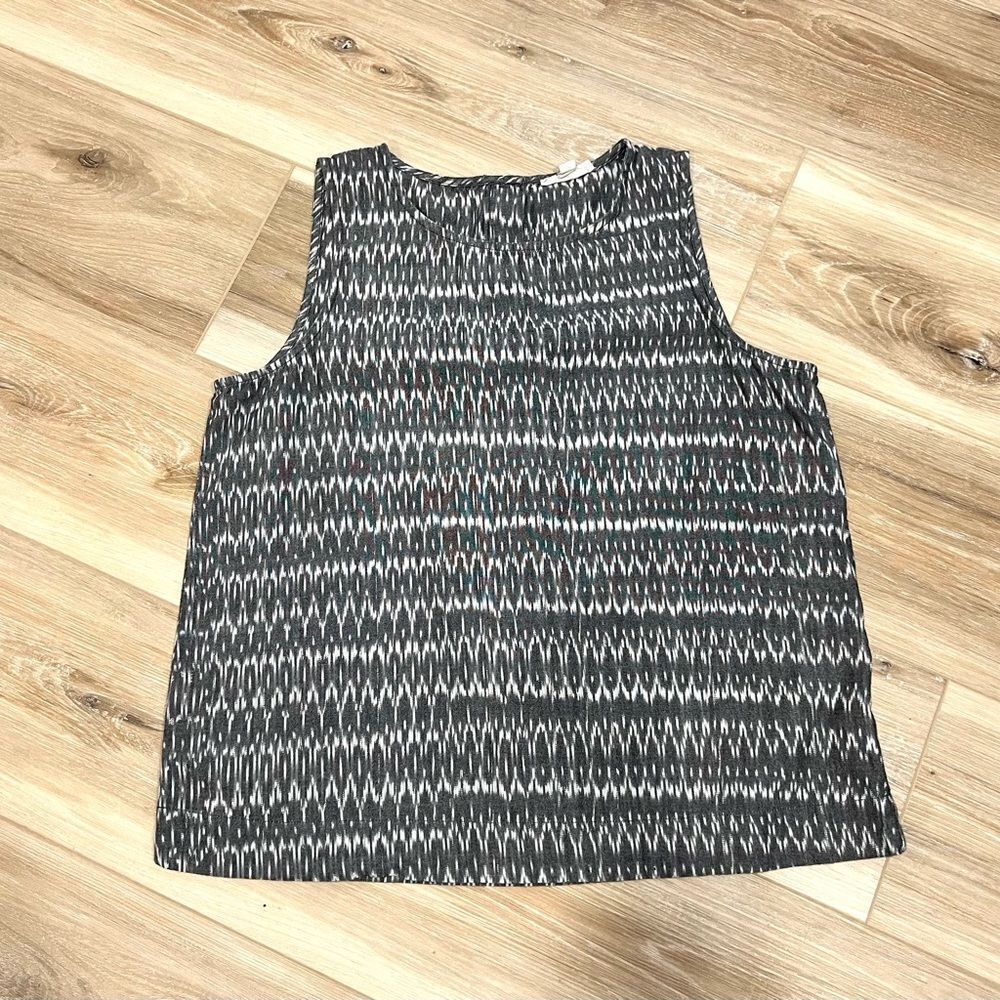 EILEEN FISHER Aerial Ash Ikat Tank Top Size Small